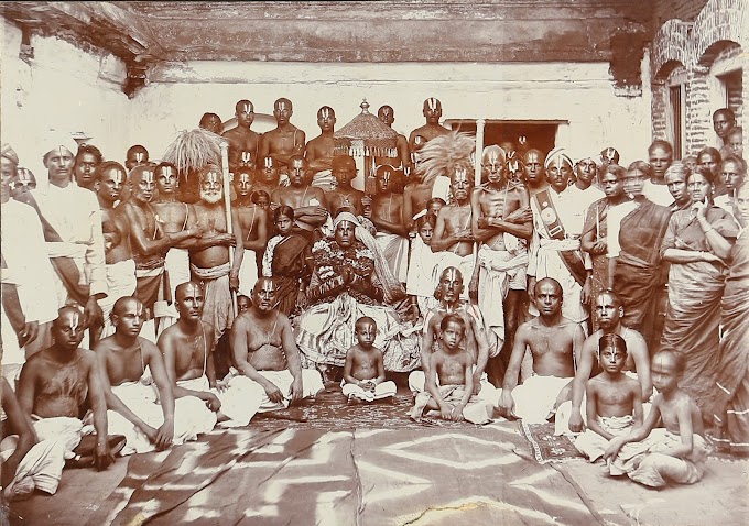 Group of People, Bheemunipatnam (Bheemili), Andhra Pradesh, India | Rare & Old Vintage Photos (1880)
