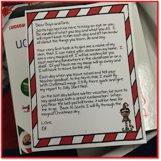 elf on a shelf letter