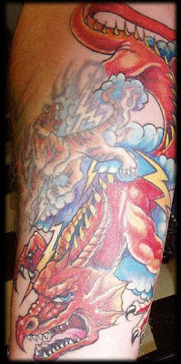 Dragon Tattoos Color Combinations