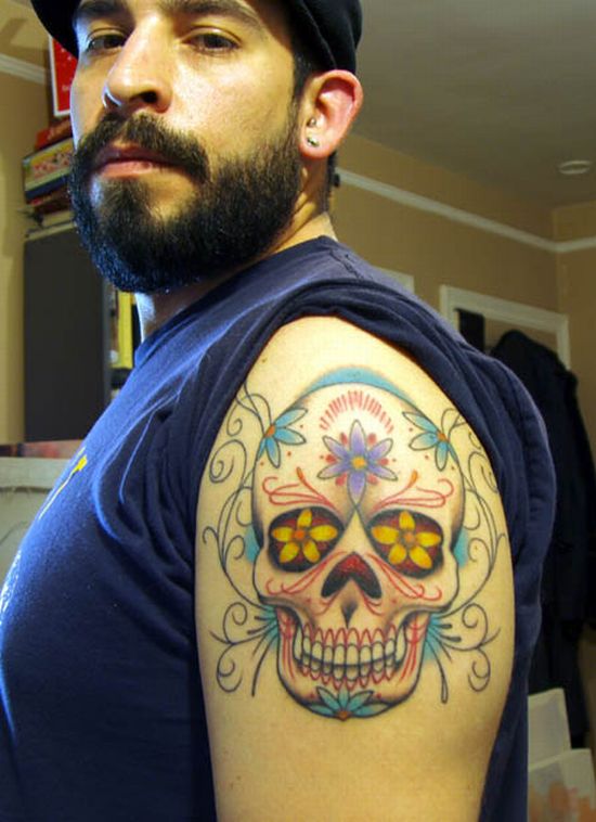 sugar skulls day of dead tattoos. the Dead Sugar Skulls day