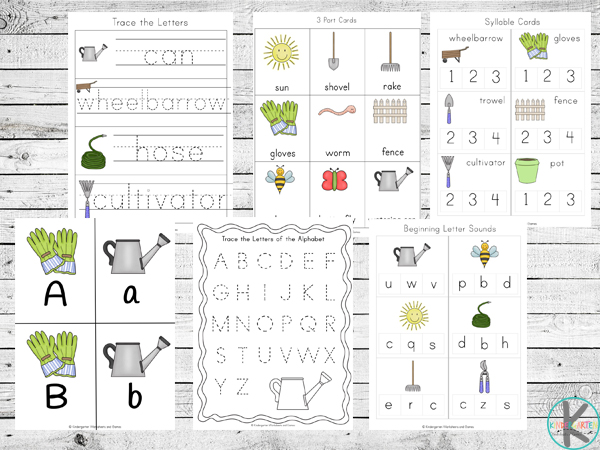 ðŸŒ± FREE Printable Fun in the Garden Worksheets for Kindergarten