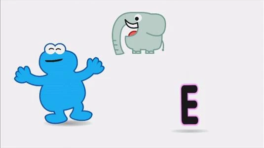 Sesame Street Episode 4517. The song about the Elephant and the letter E is sung by animated Cookie Monster.