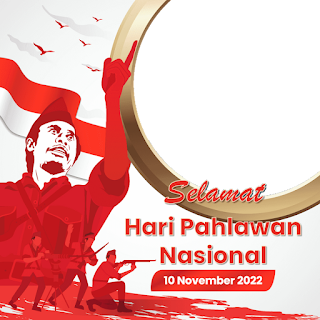 Twibbon Bingkai Hari Pahlawan Nasional HPN 2022, Desain Aestethic dan Elegance