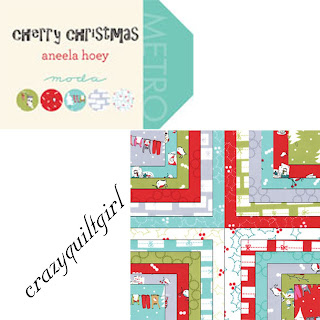 Moda CHERRY CHRISTMAS Fabric by Aneela Hoey