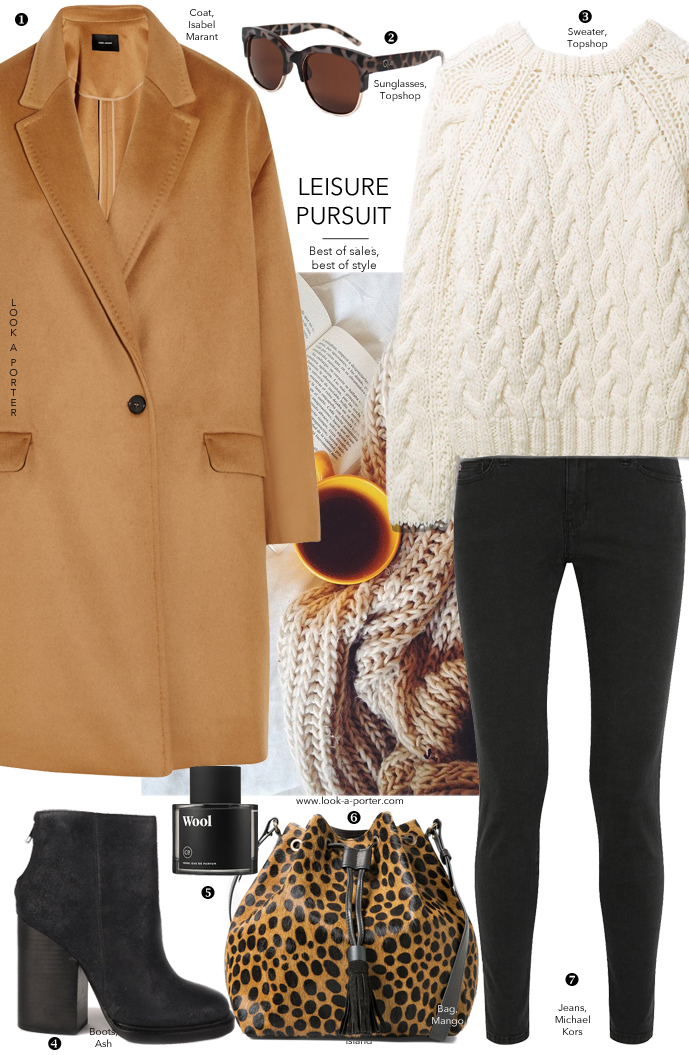 Cosy casual way to style camel coat, skinny jeans &amp; chunky sweater via www.look-a-porter.com style &amp; fashion blog