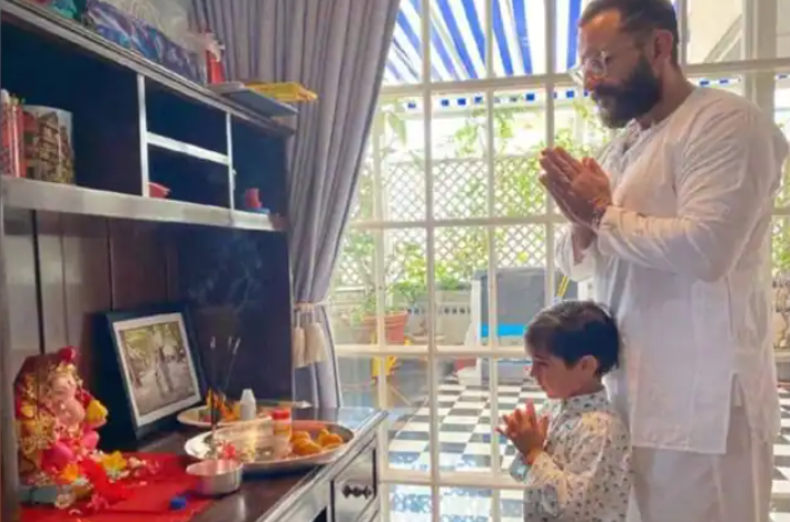 Saif Ali Khan, Kareena Kapoor Khan and Taimur Ali Khan