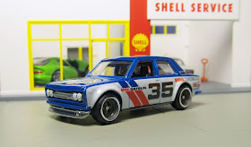 Hot Wheels Red line club Car Culture  blue bre datsun bluebird 510