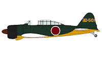 Hasegawa 1/48 21st KOKUSHO A6M2-K ZERO FIGHTER TRAINER TYPE 11 LATE VERSION '302nd Flying Group' (07372) Color Guide & Paint Conversion Chart