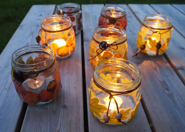 lingonberryhouse, DIY, candle lantern, fall, autumn, syksy, ruska, kynttilälyhty