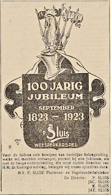 Honderd jarig jubileum Sluis 1923