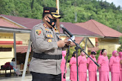 Awal tahun 2023, Dua Pamen, dua Pama dan 23 bintara di Polres Morowali Utara resmi Naik pangkat 