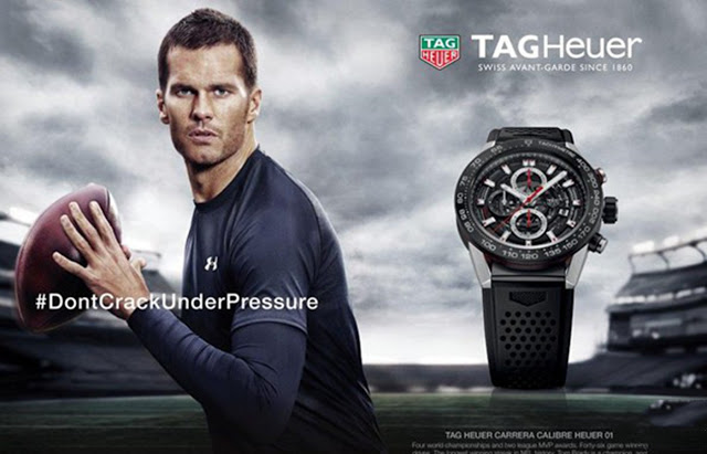 Quelle montre portait Tom Brady ? Réplique de montre chronographe Tag Heuer Carrera Heuer 01