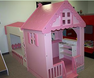 CAMA CASA DE MUÑECAS PARA NIÑAS