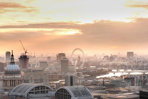 Breathtaking view from The Heron penthouse in London - found on Hello Lovely studio