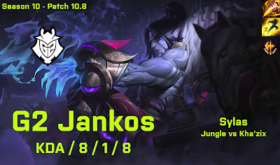 G2 Jankos Sylas JG vs Khazix - EUW 10.8