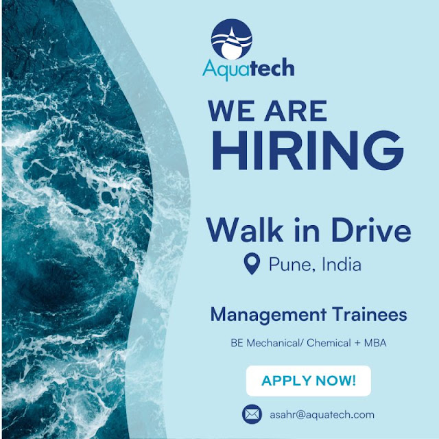 Aquatech Walk In Drive For Management Trainee