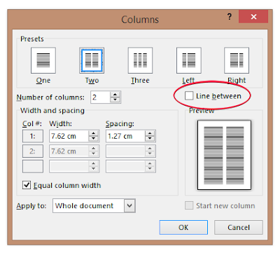 Cara Mudah Menggunakan Kolom Koran di MS. Office Word 2013