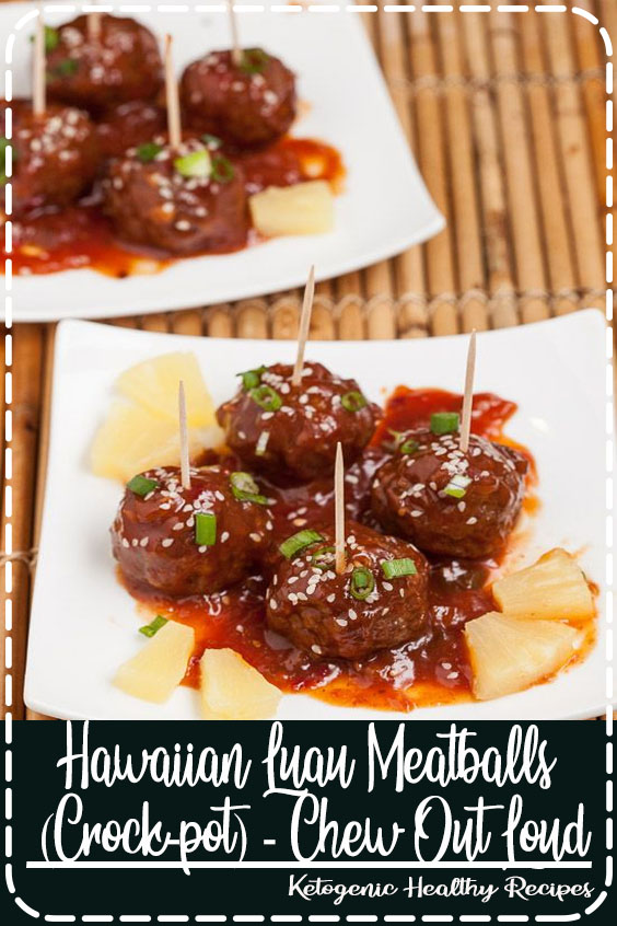 These meatballs are the perfect blend of savory, sweet, and tangy. The flavors of a Hawaiian Luau in every bite. Tender, juicy, and crock-pot easy.