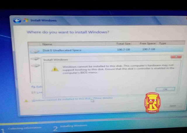  Cara mudah mengatasi Windows cannot be installed to this disk