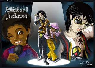 Nova imagem do mangá de Michael Jackson