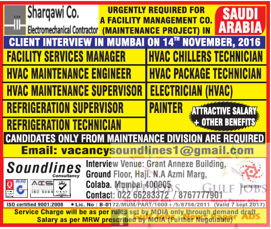 Attractive salary jobs for KSA