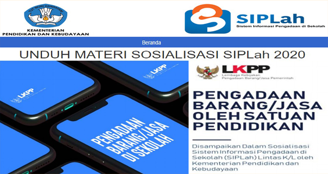 UNDUH MATERI SOSIALISASI SIPLah 2020 LKPP