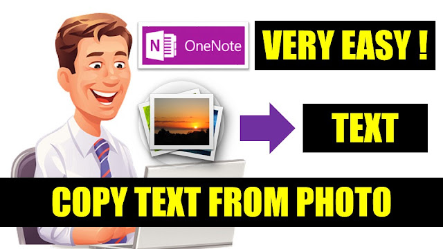 Copy text from any photo or image (Copy photo text). OneNote copy text from picture. PC Tools, Window Solution and How To.