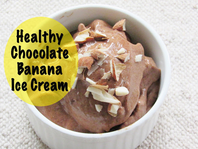 healthy chocolate banana ice cream