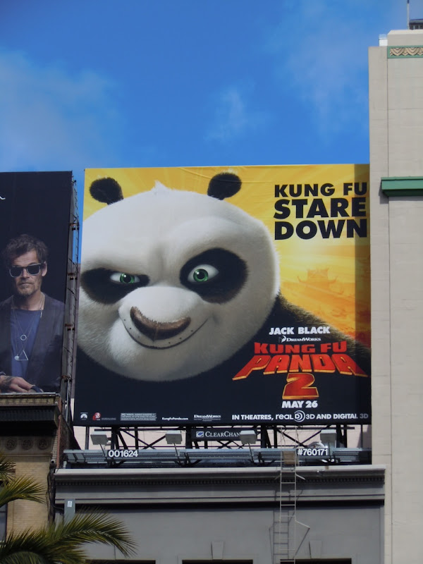 Kung Fu stare down billboard