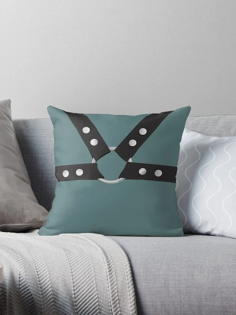 bdsm harness home decor pillow