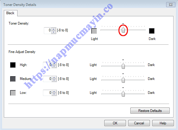 Hướng dẫn Cách chỉnh đậm nhạt máy in Canon 251, MF211, 212w, 215, 217W, 221D, 226dn, 241