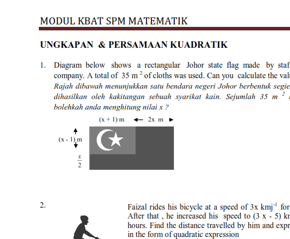 Contoh Soalan Spm Matematik 2016 - Soalan bw