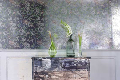 Home wallpaper murals - Foil Wallpaper Decor Ideas, wall wallcovering