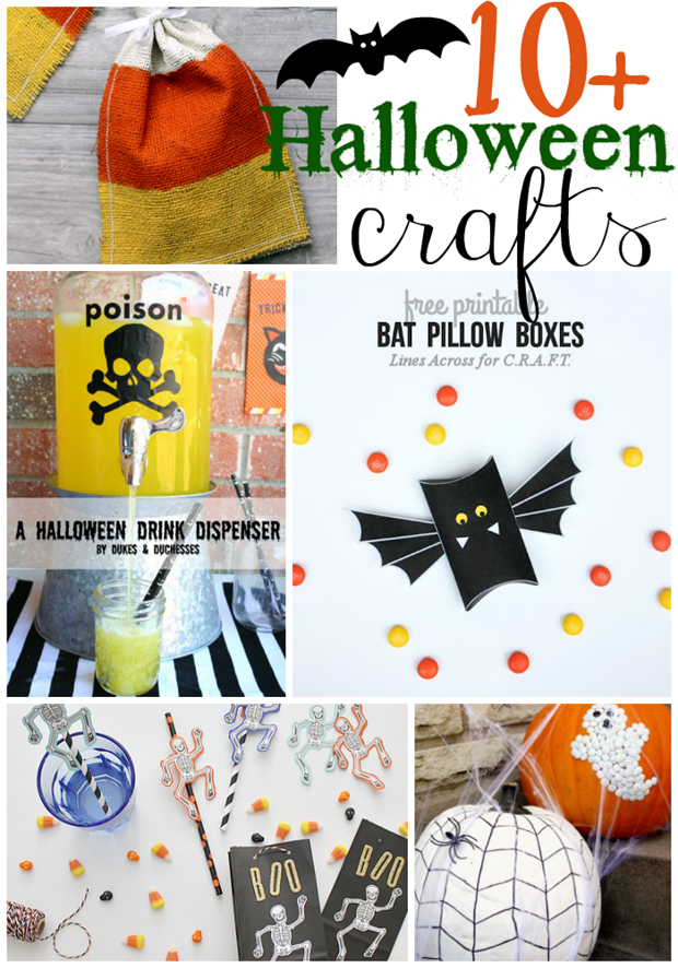 10  Halloween Crafts at GingerSnapCrafts.com #halloween #crafts