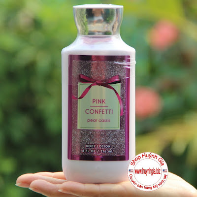 sữa dưỡng thể bath & body works pink confetti lotion hàng Mỹ xách tay www.huynhgia.biz