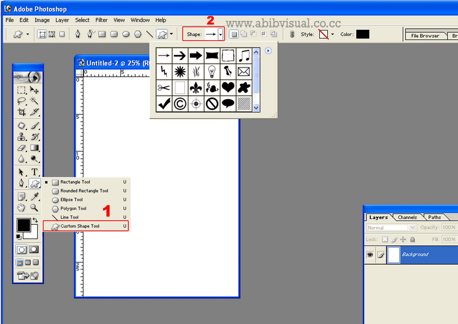 Cara Membuat Shape di Photoshop - Abib Visual Blog