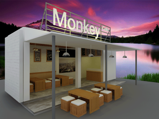 Gambar Amang Interior Design Outdoor  Monkey Cafe  Gambar 