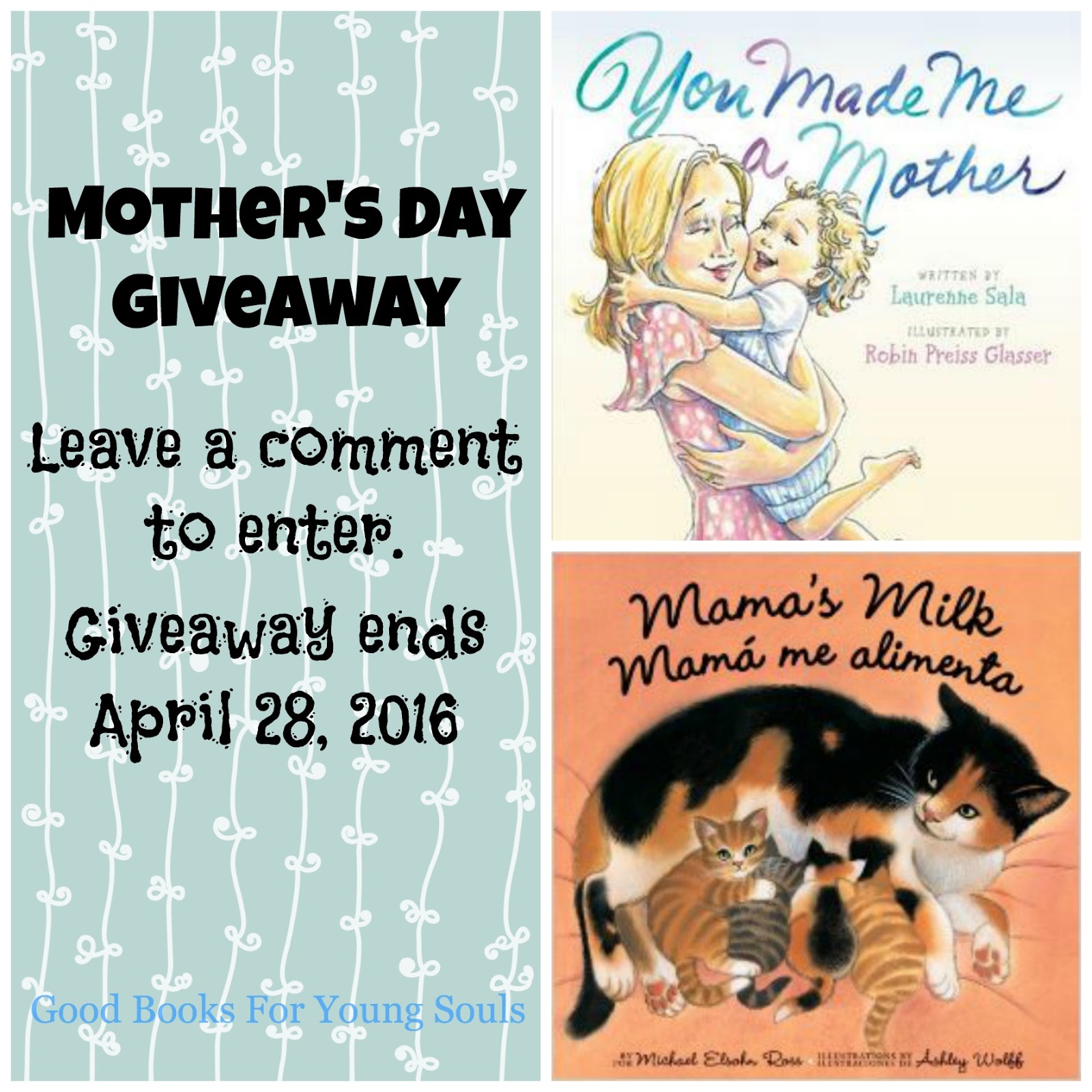 My Giveaways are ing in twos lately To help you celebrate Mother s Day I m offering two very special books for one lucky winner