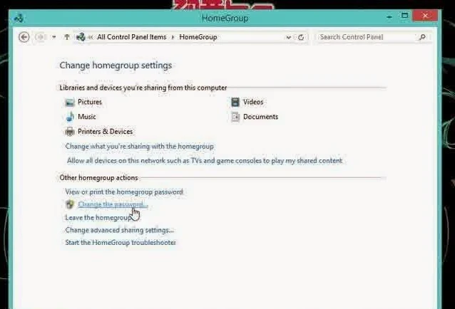 Cara Mengganti Password HomeGroup di Windows 8