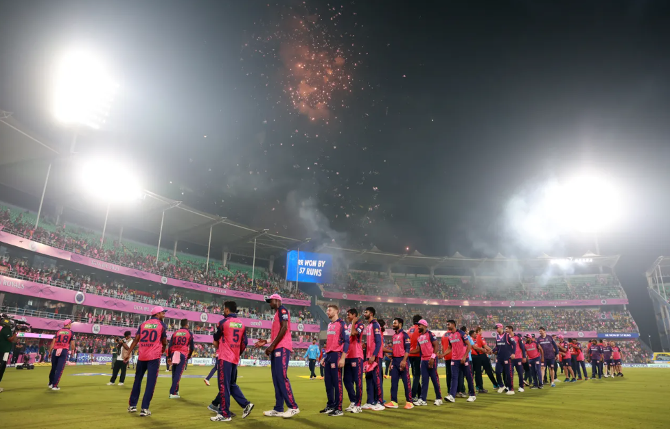 Image of Rajasthan Royals bounced back from the defeat against Punjab Kings to beat Delhi Capitals by 57 runs in Match 11 of TATA IPL 2023 at the Barsapara Cricket Stadium in Guwahati, and register their second win of the tournament.