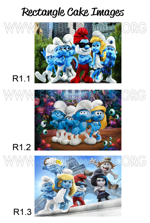 Edible Image The Smurfs