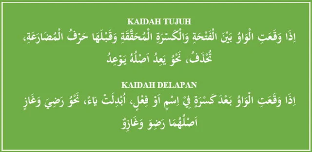 Qowa'idul I'lal - Kaidah 7 dan Kaidah 8