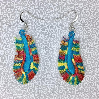 Hooped Threads fringe earrings