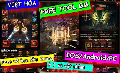 Game lậu Free Tool GM MU Huyền Thoại Việt hóa IOS/Android/PC Vô hạn Kim Cương và một số vật phẩm