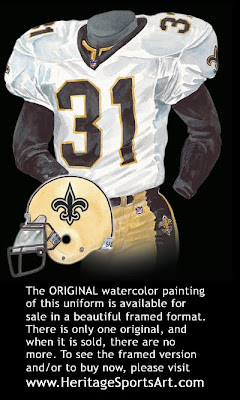 New Orleans Saints 2000 uniform