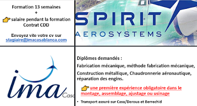 Concours Sprit Aerospace Morocco pour bénéficier d’une Formation Pré-Embauche
