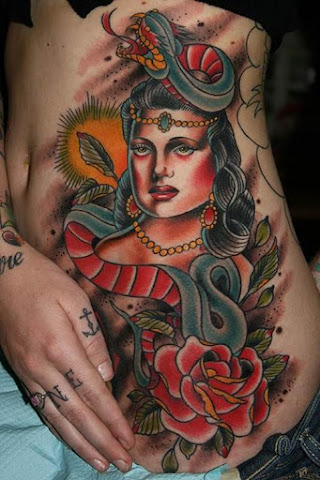 10 Beautifully Twisted Snake Lady Tattoos