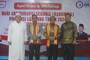 Penjabat Gubernur Lampung Buka Apel Besar dan Workshop Hari Antikorupsi Sedunia