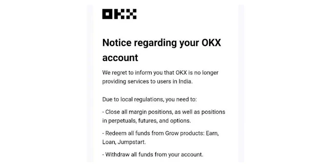 OKX Cryptocurrency Exchange Ceases Operations in India Amid Regulatory Hurdles