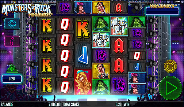 Main Gratis Slot Indonesia - Monsters of Rock Megaways Microgaming